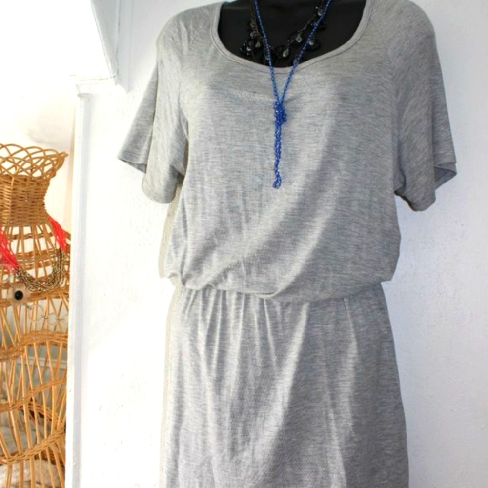 Gray Stretchknit Romper